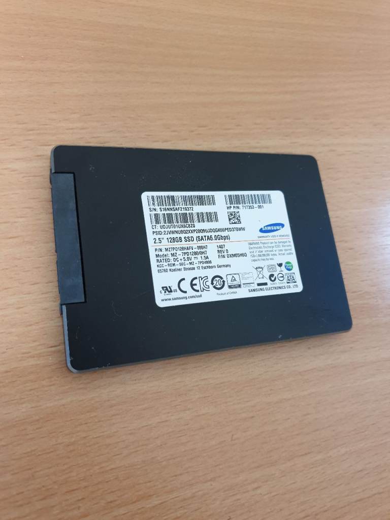 128GB Samsung SATA SSD