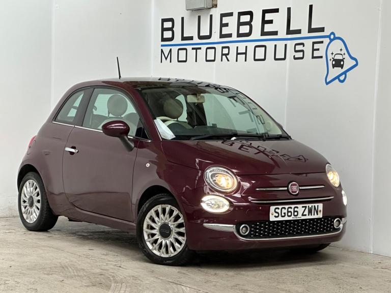 2016 Fiat 500 1.2 Lounge Euro 6 (s/s) 3dr Hatchback Petrol Manual
