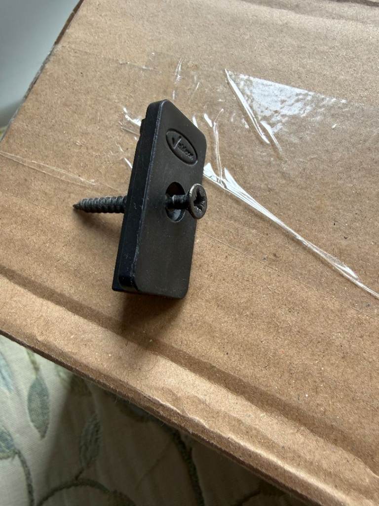 Composite Decking Clips Plastic with Screws | Hidden Deck Fasteners | T Clips, Black, 19x 38x11 mm