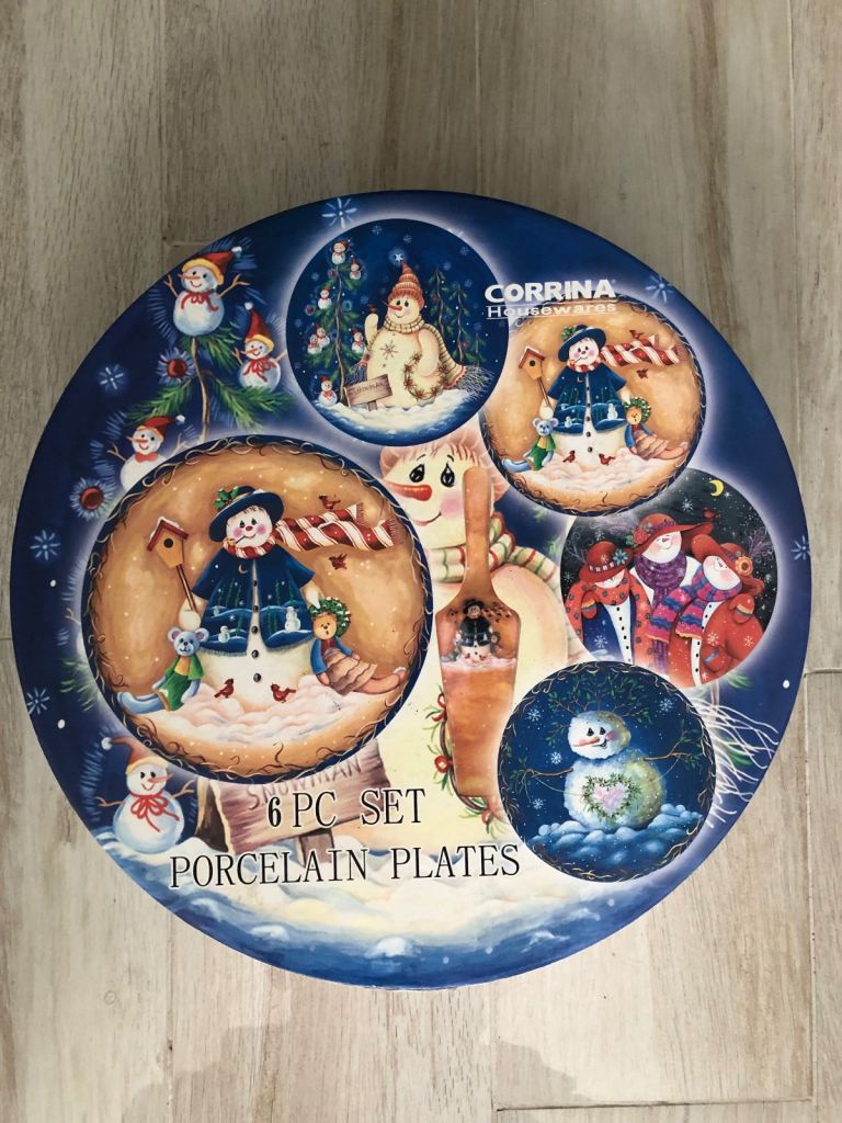 Christmas cake plates 