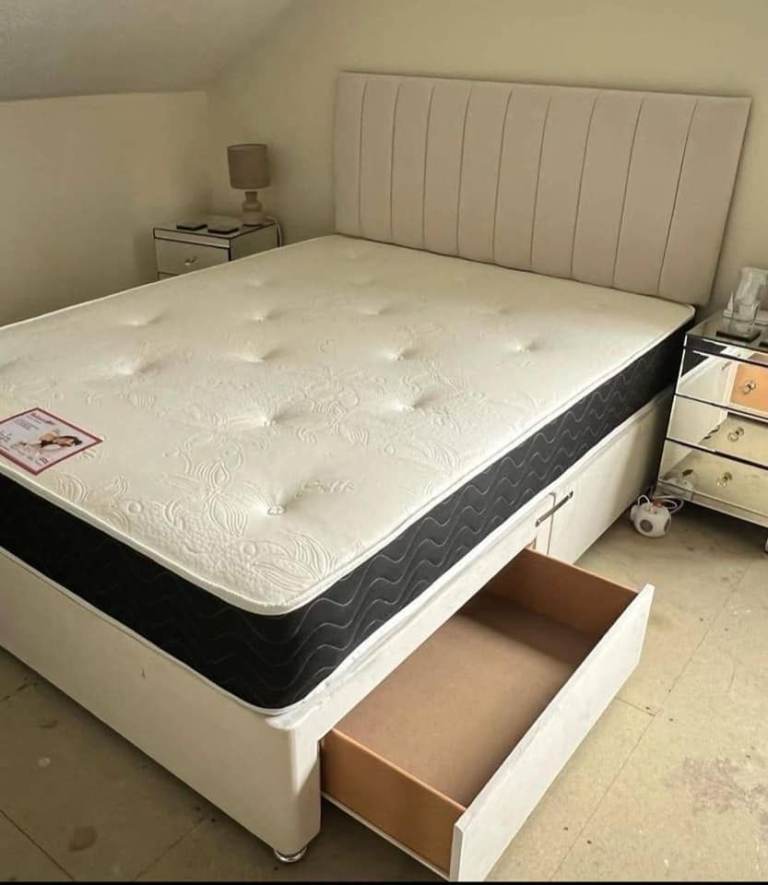 Best King Size & Super King Size DIVAN Bed Base With Mattress Brand New =SAME DAY DELIVERY C.O.D🚛🚚