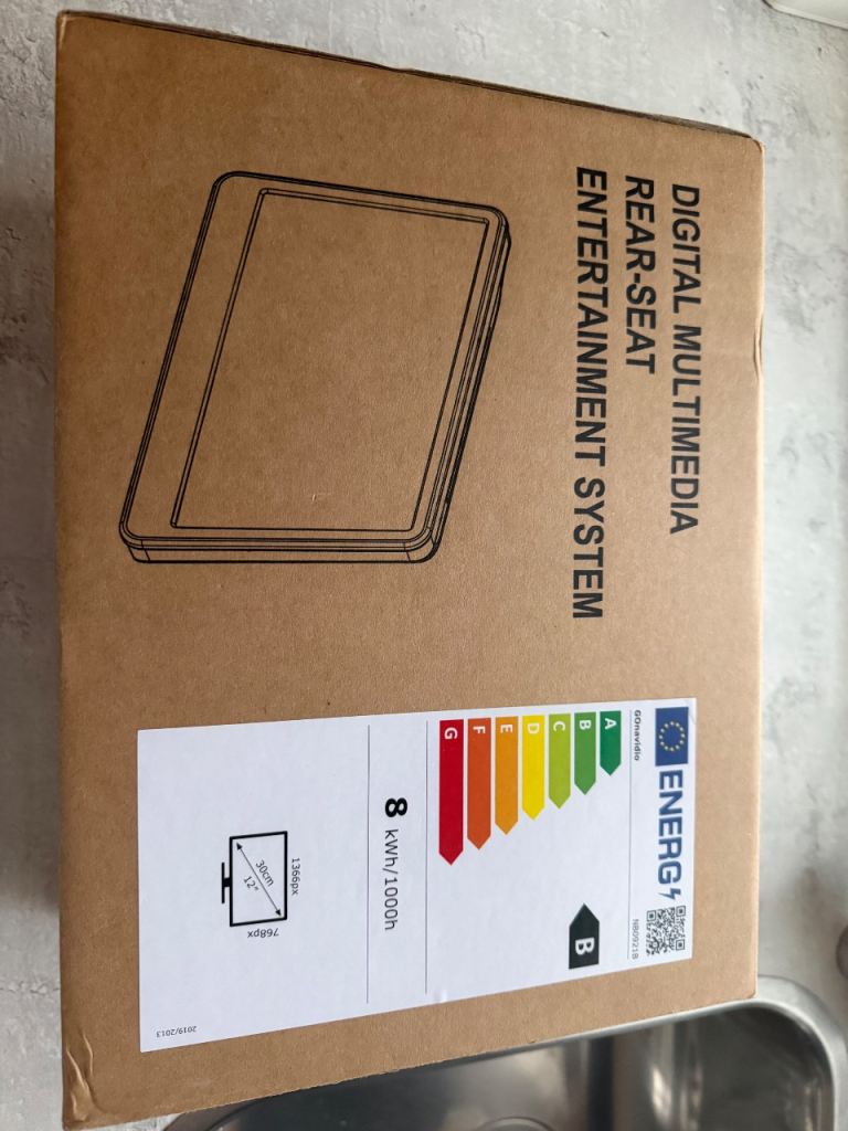 12” car DVD player brand new in box 