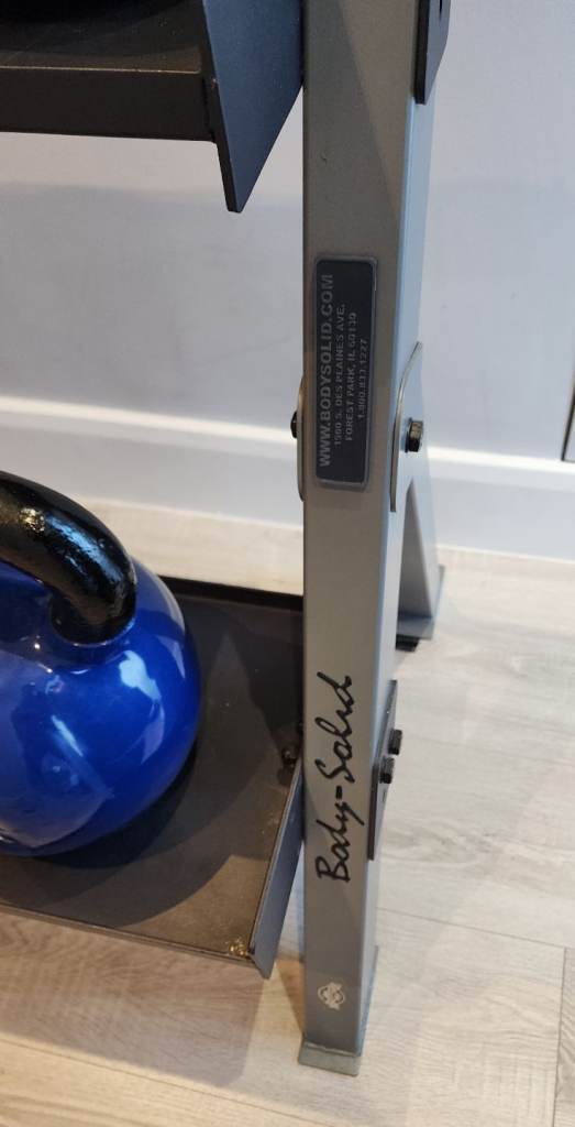 4-40kg cast iron kettlebell set & two tier rack *IMMACULATE*