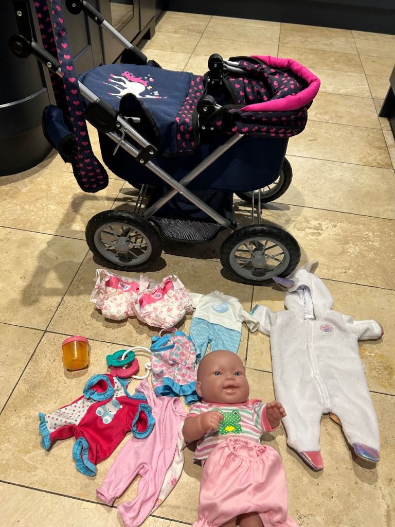 image for Dolls pram and accessories 