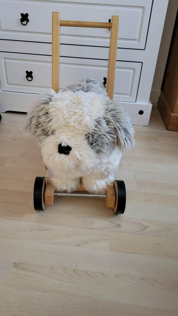 Vintage Push Along Dog