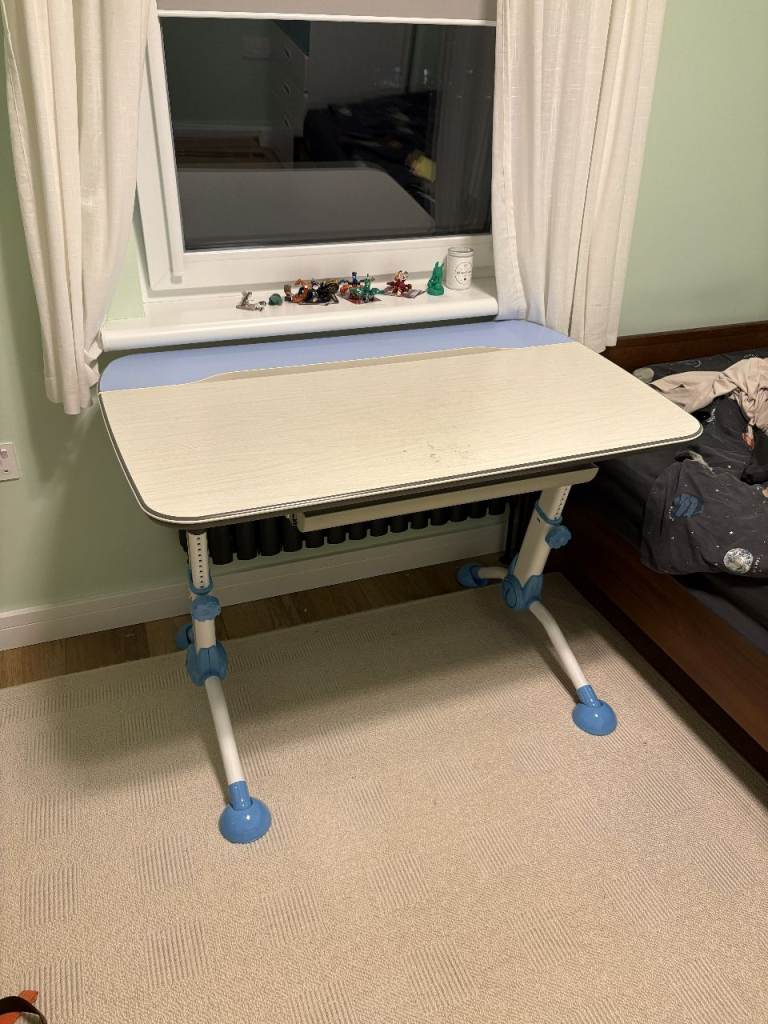 Adjustable Height Desk and Chair for Children