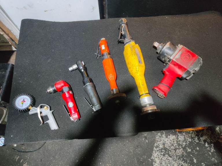 Air Tool Job Lot - Impact Wrench, Ratchet & More