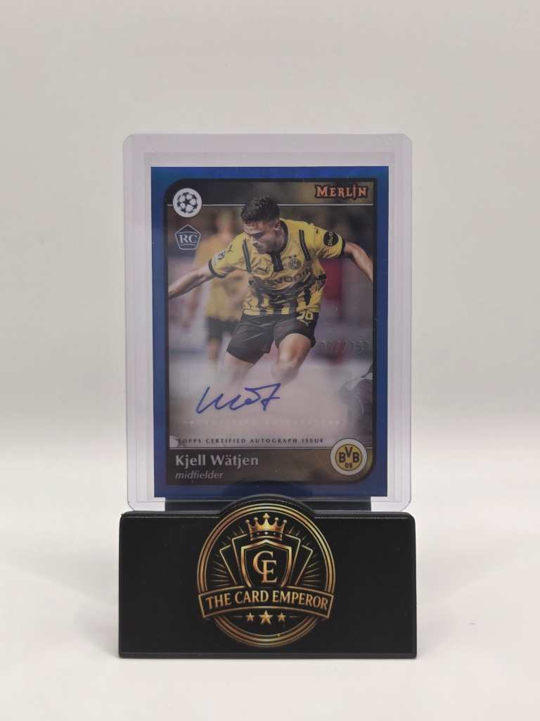 Kjell Watjen (Dortmund) 057/150 Auto Topps Merlin Chrome 2024-2025