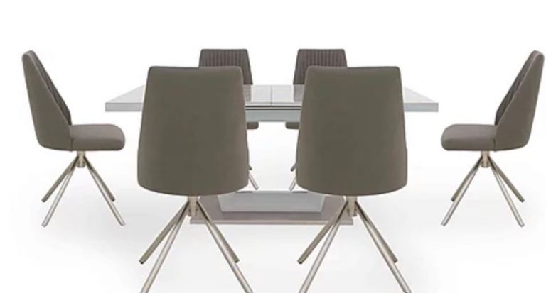 Extending table and chairs