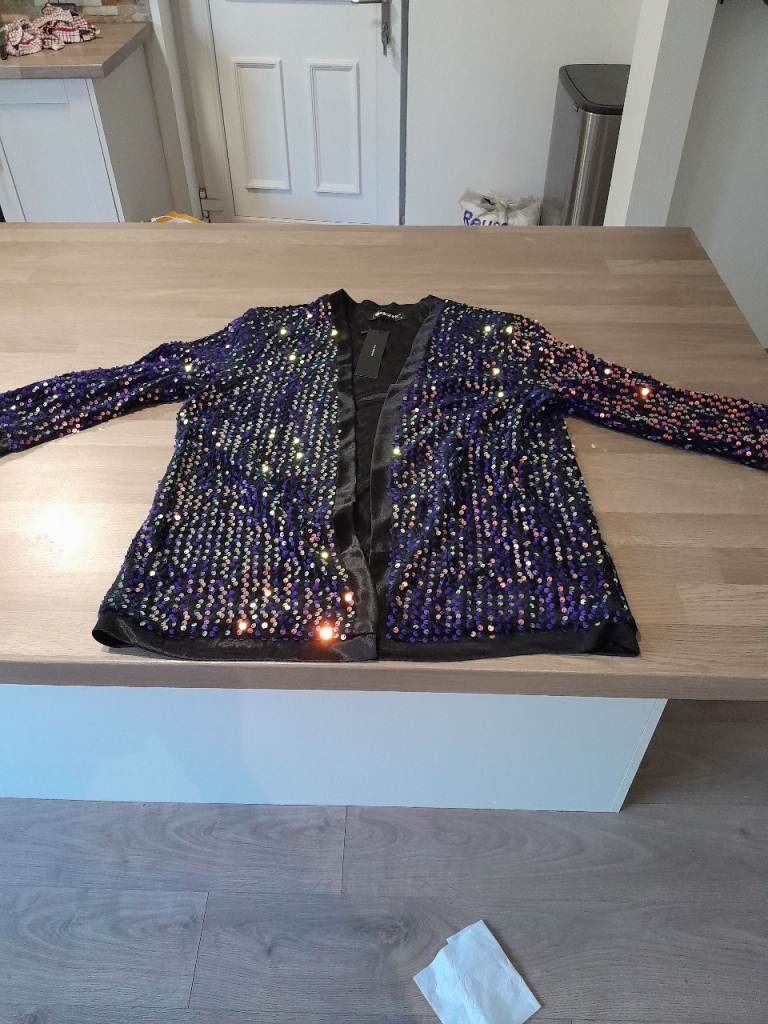 Women's Sequin Jacket Size Medium 