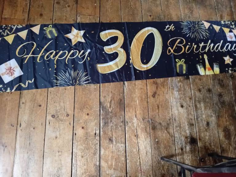 Happy 30th Banner - READ DESCRIPTION