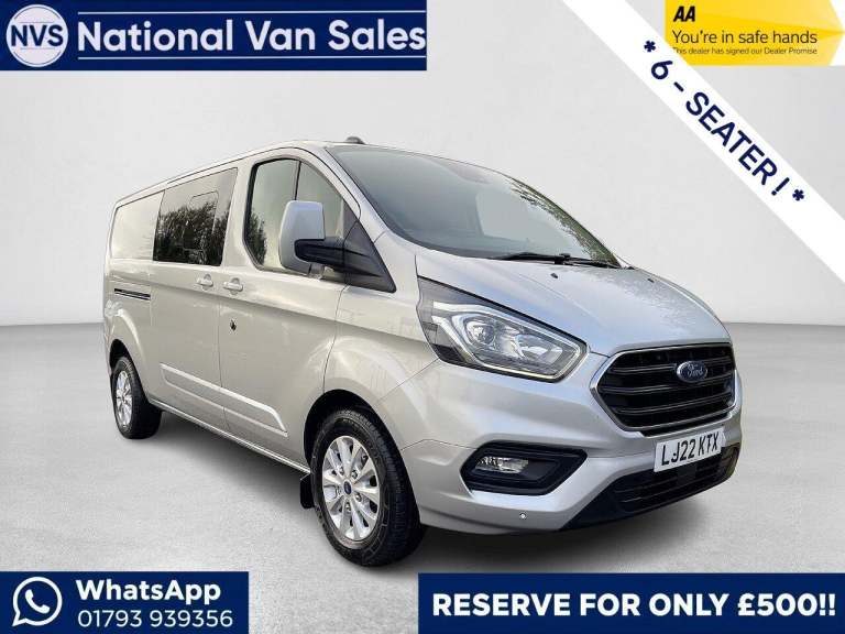 2022 Ford Transit Custom 2.0 320 EcoBlue Limited Crew Van L2 H1 Euro 6 (s/s) 5dr (6 Seat) PANEL V...