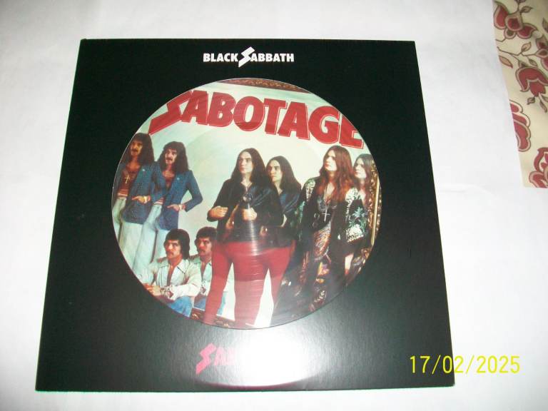 Black Sabbath Sabotage picture disc.