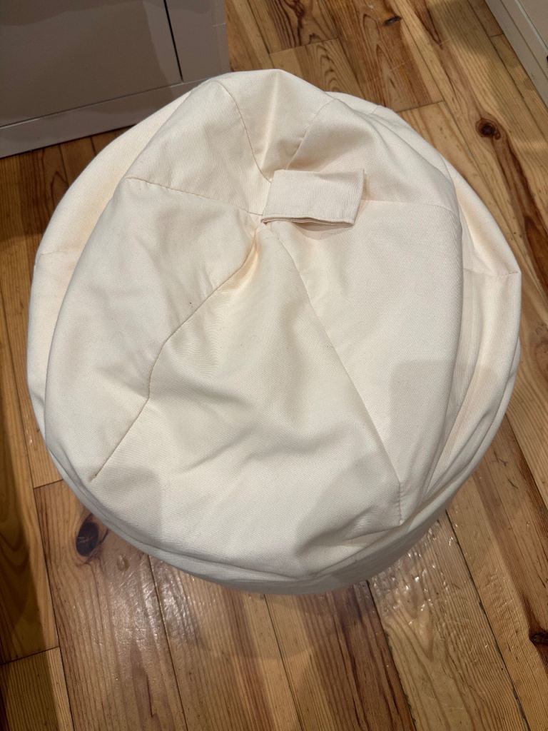 Small Cream bean bag