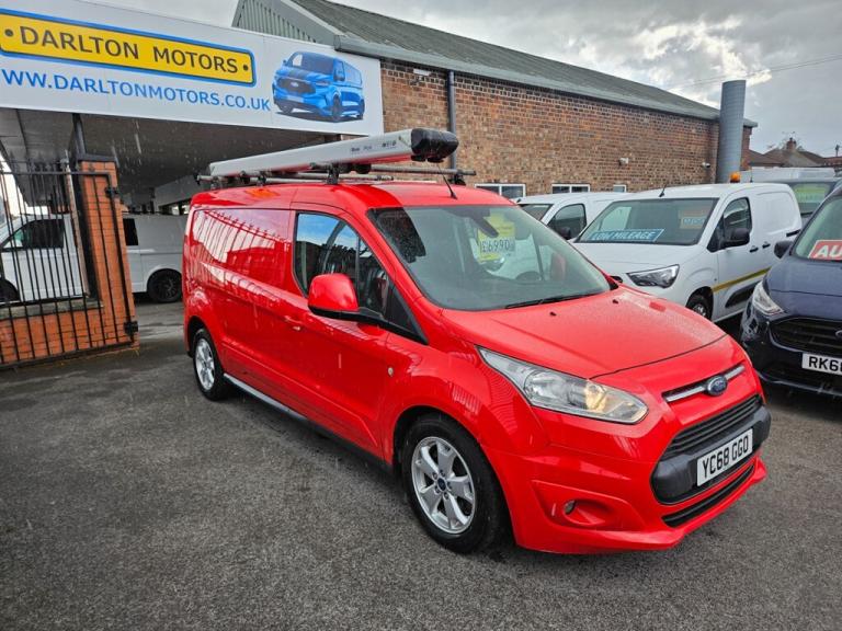 2018 Ford Transit Connect 240 LIMITED P/V * RED* ROOFRACK PIPE CARRIER * Panel Van Diesel Manual