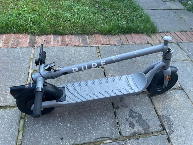 PURE Electric Scooter – Grey, Good Condition