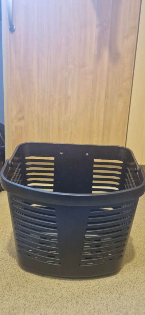 Black Mobility Scooter Basket - Plastic, Good Condition