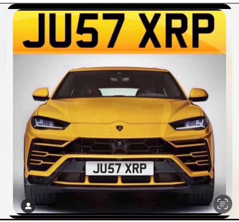 XRP private number plate 