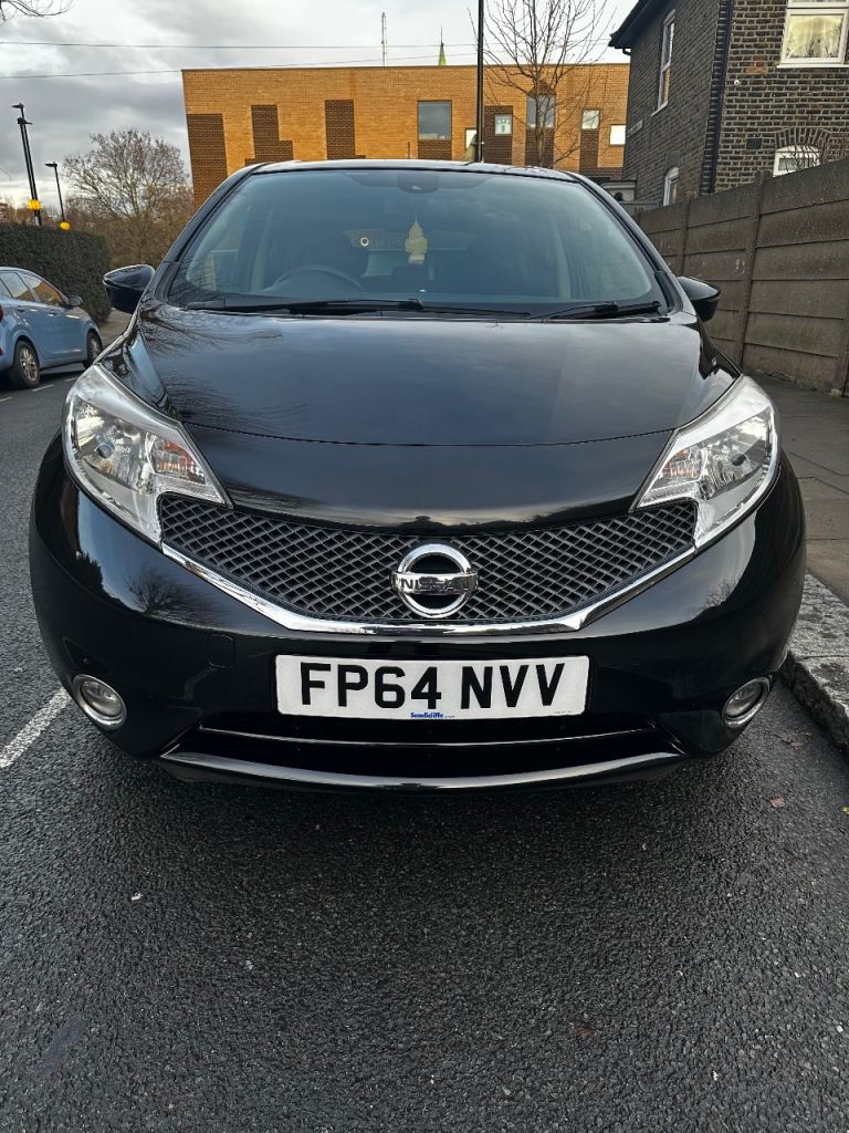 Nissan NOTE 1198 Acenta premium MPV 1.2 petrol Manual 5 dr black 2014 £20 road tax cheap to run 