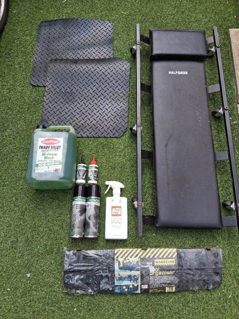 Car Maintenance Bundle Creeper Cleaning Shed Clear Out