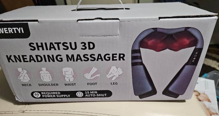New Shiatsu 3D Kneading Massager for Neck & Body