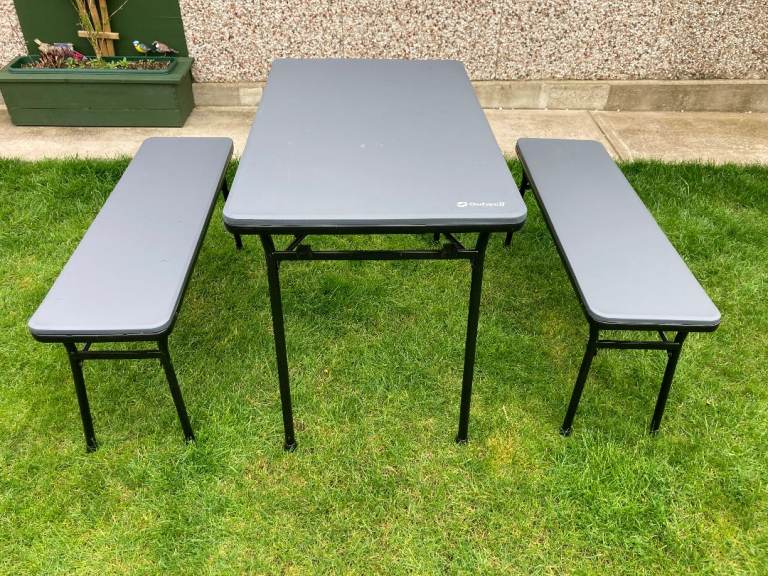 Compact Folding Picnic Table and Bench Set Camping Garden Holiday