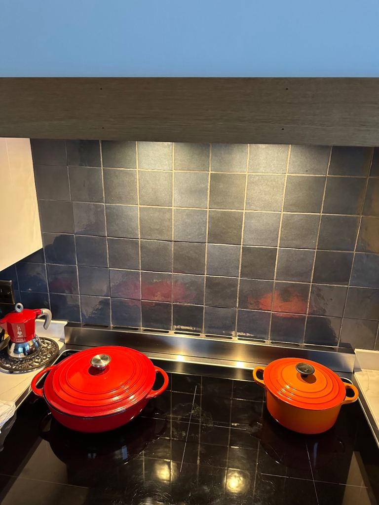 image for Zellaige ceramic wall tiles blue/ navy