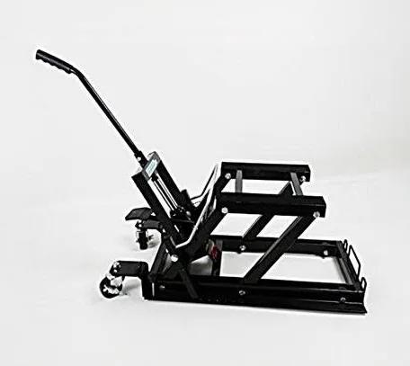 SwitZer 1500lb Hydraulic Motorcycle Motor Bike Stand Quad Lift ATV Jack Hoist