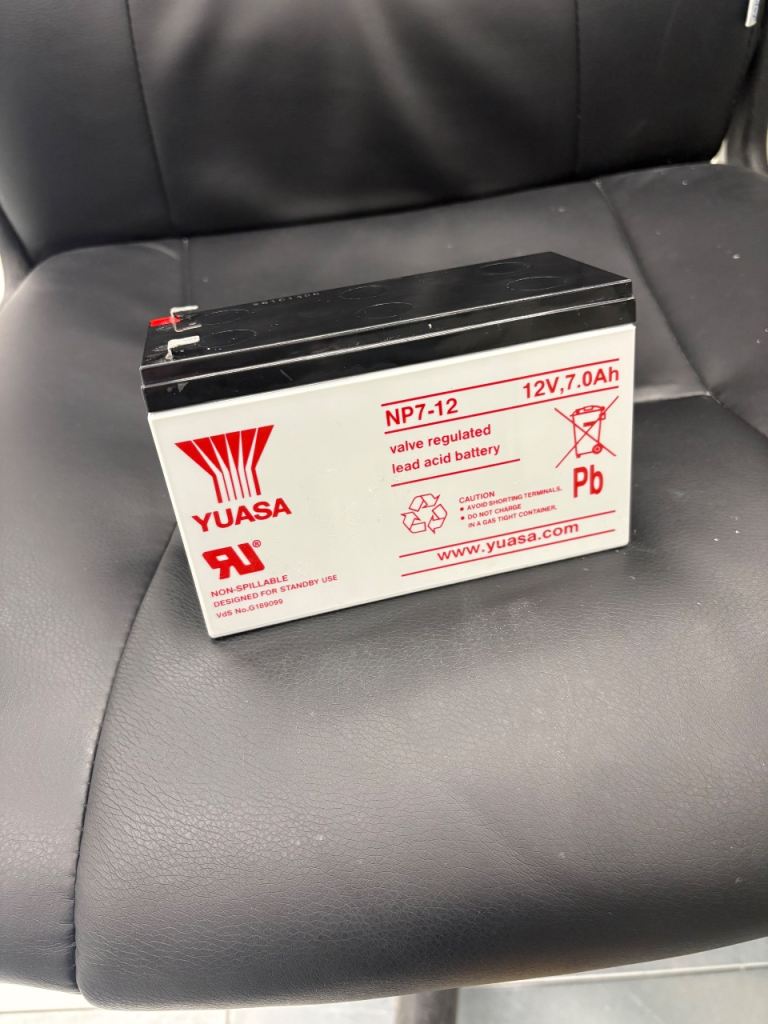 YUASA NP7-12 12V, 7.0Ah Valve Regulated Lead Acid Battery