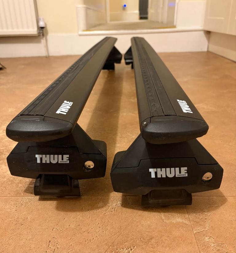 Thule WingBar Evo 127cm Black Roof Bars – Complete Set – Used Once - SW6