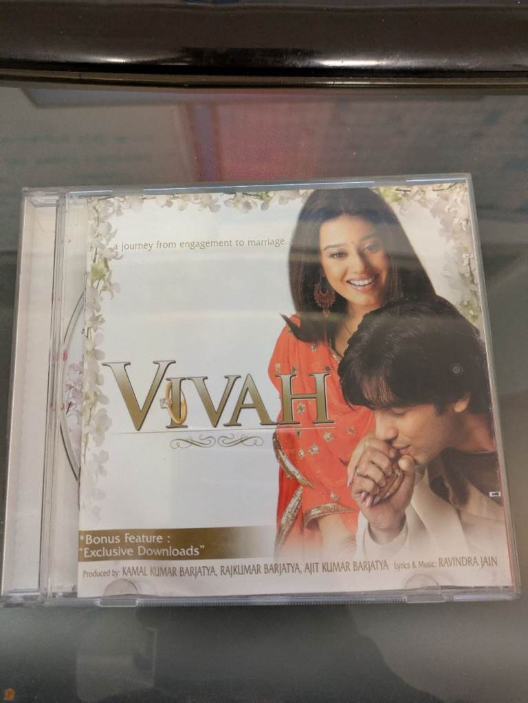  Vivah Indian Asian Hindi Bollywood Blockbuster Music Soundtrack Album CD ref 11