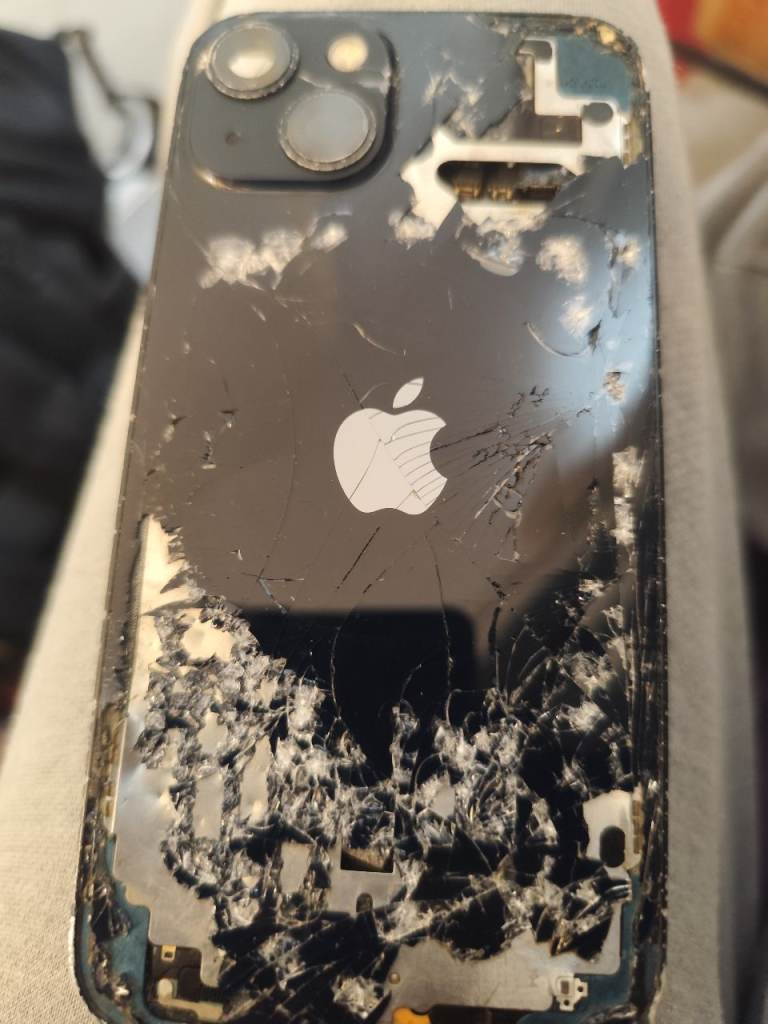 Apple iPhone 13 - Heavily Damaged Back Glass, Spares or Repair