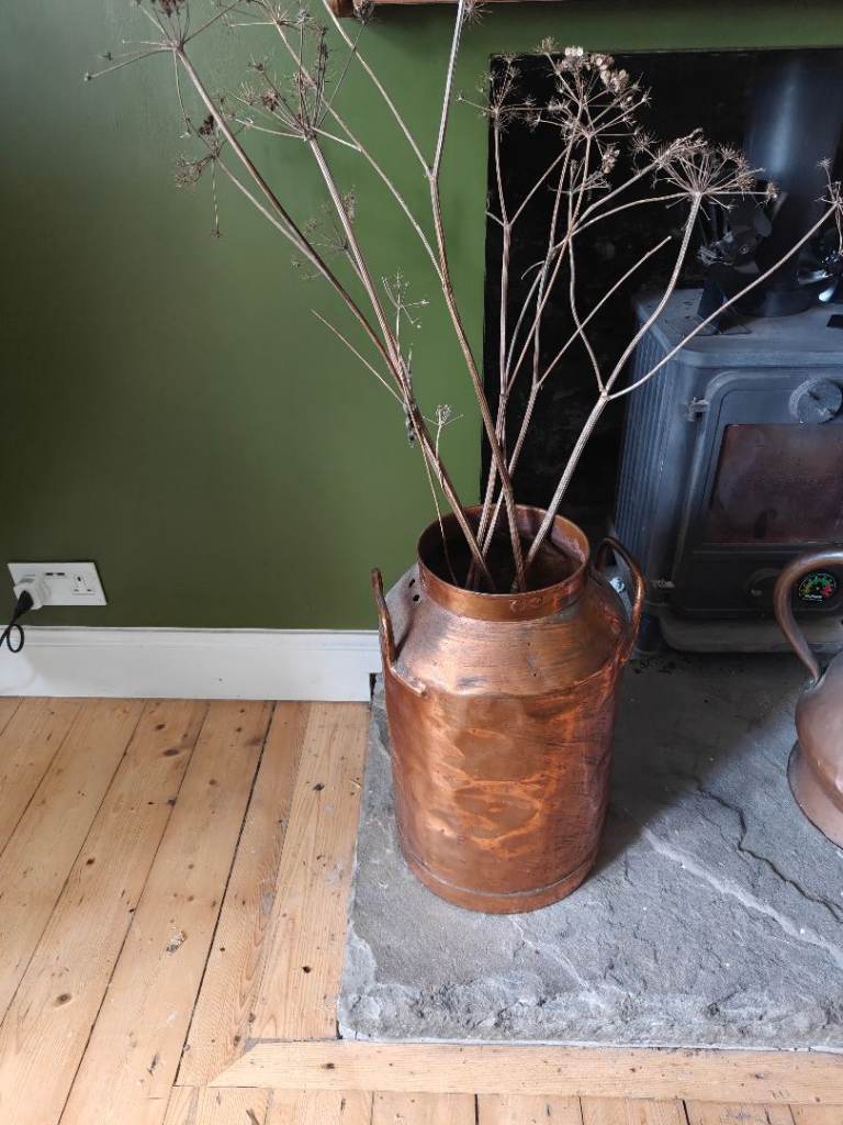 Massive 50cm Vintage Copper Milk Churn –  Statement Piece