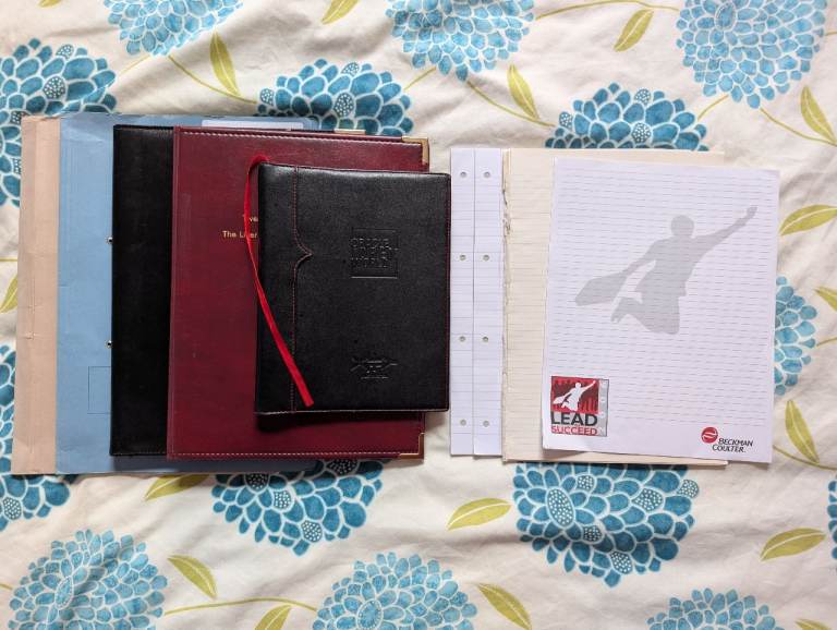 Selection of 5 Folders with Paper