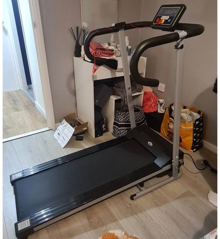 Homcom Electric Folding Walking Pad 500W Treadmill – Black/Grey, Good Condition