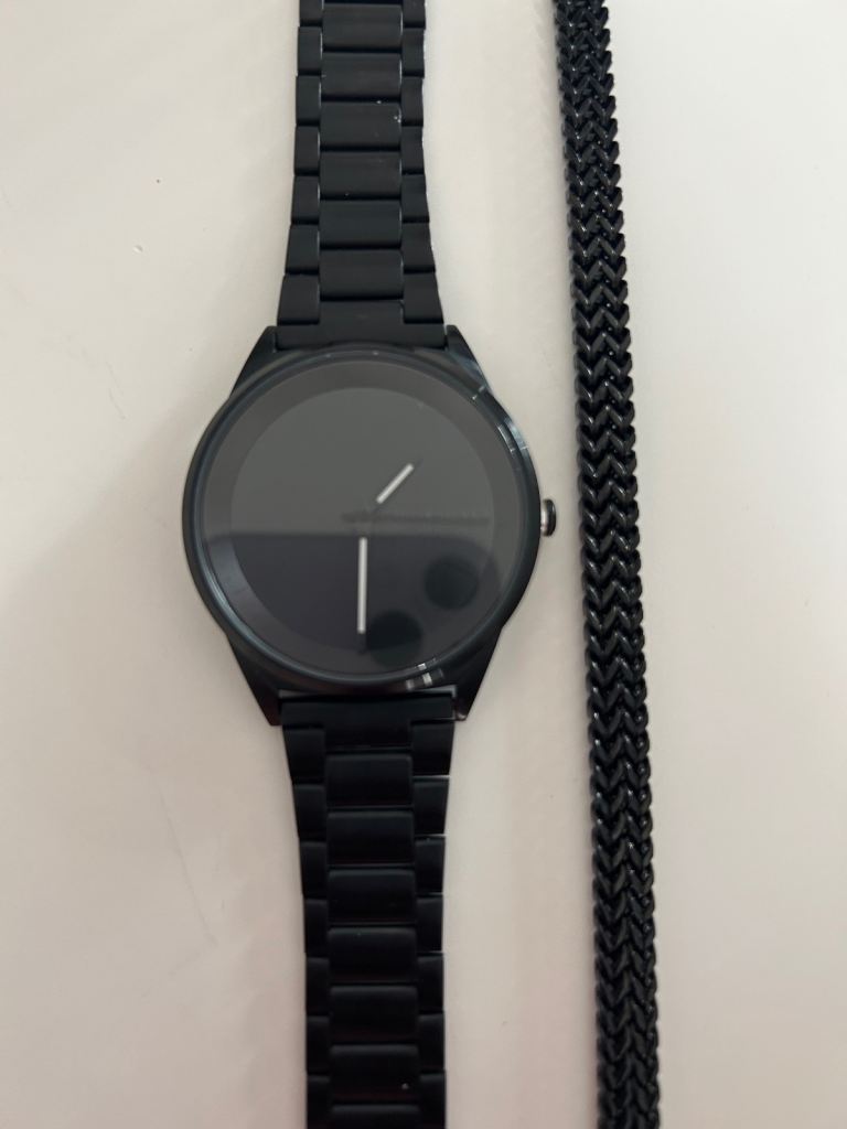 Men’s Black watch , bracelet & ring 