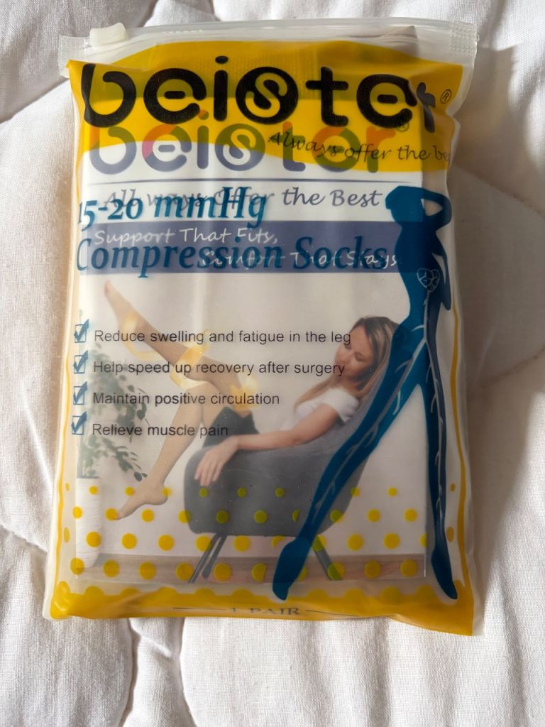 New Beister Compression Socks - 15-20mmHg Support, XXL