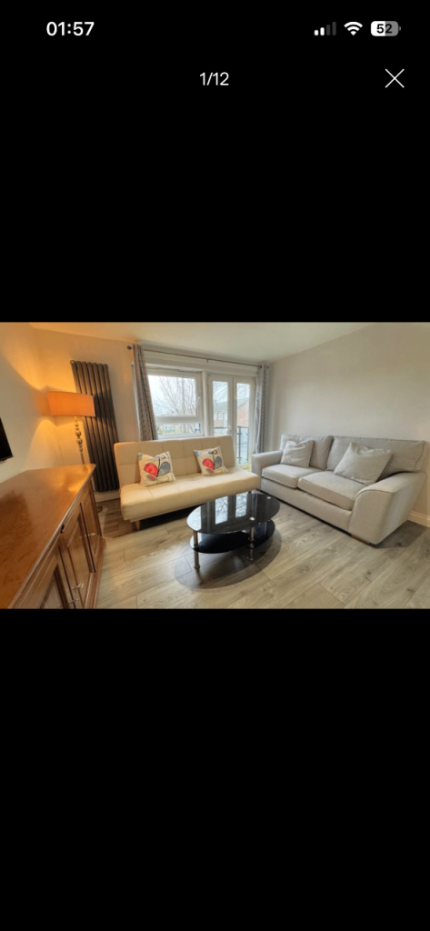 One bedroom 1st floor flat for rent Eastham fully furnished 