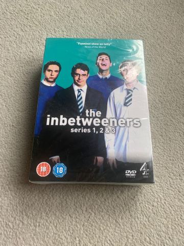 The Inbetweeners Series 1, 2 & 3 DVD Box Set – Brand New, Sealed