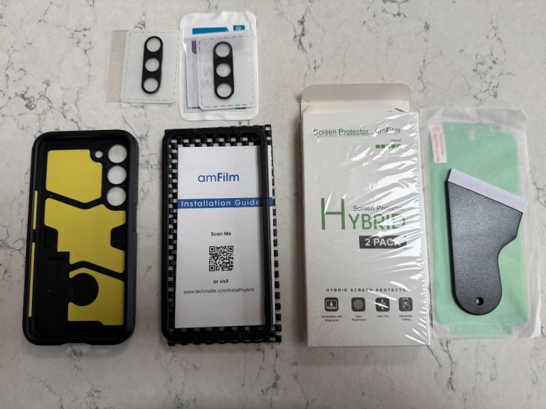 Spigen case for Samsung Galaxy s23 with extras