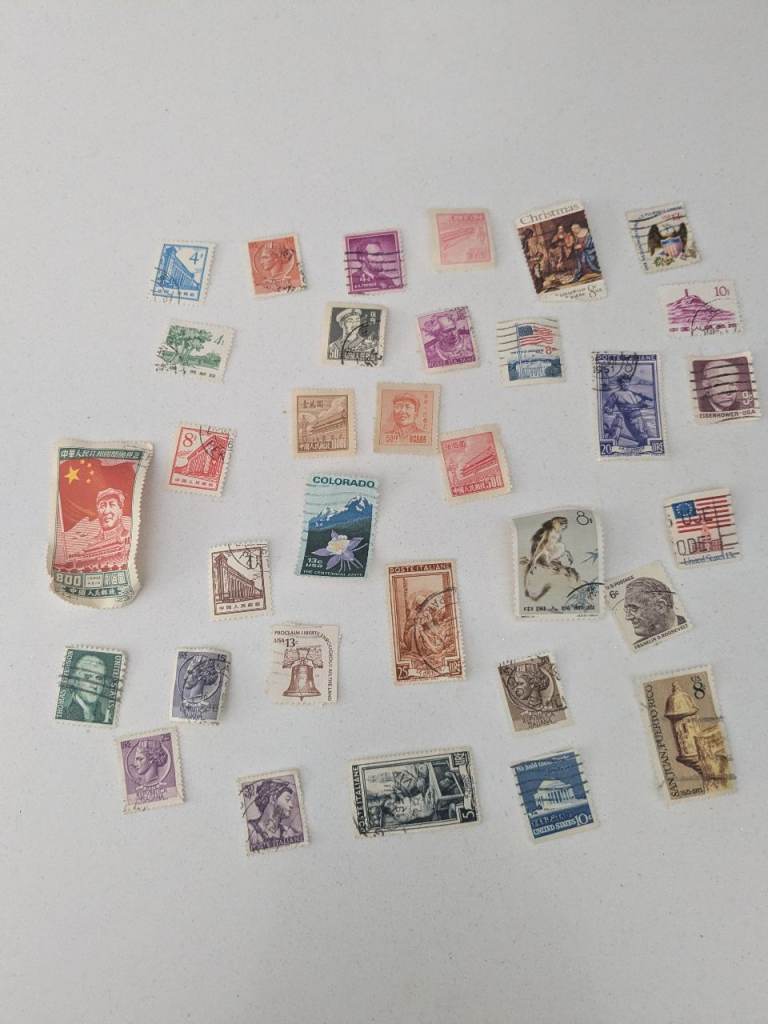 Mixed Collection of Vintage Stamps – Various Designs, Good Condition