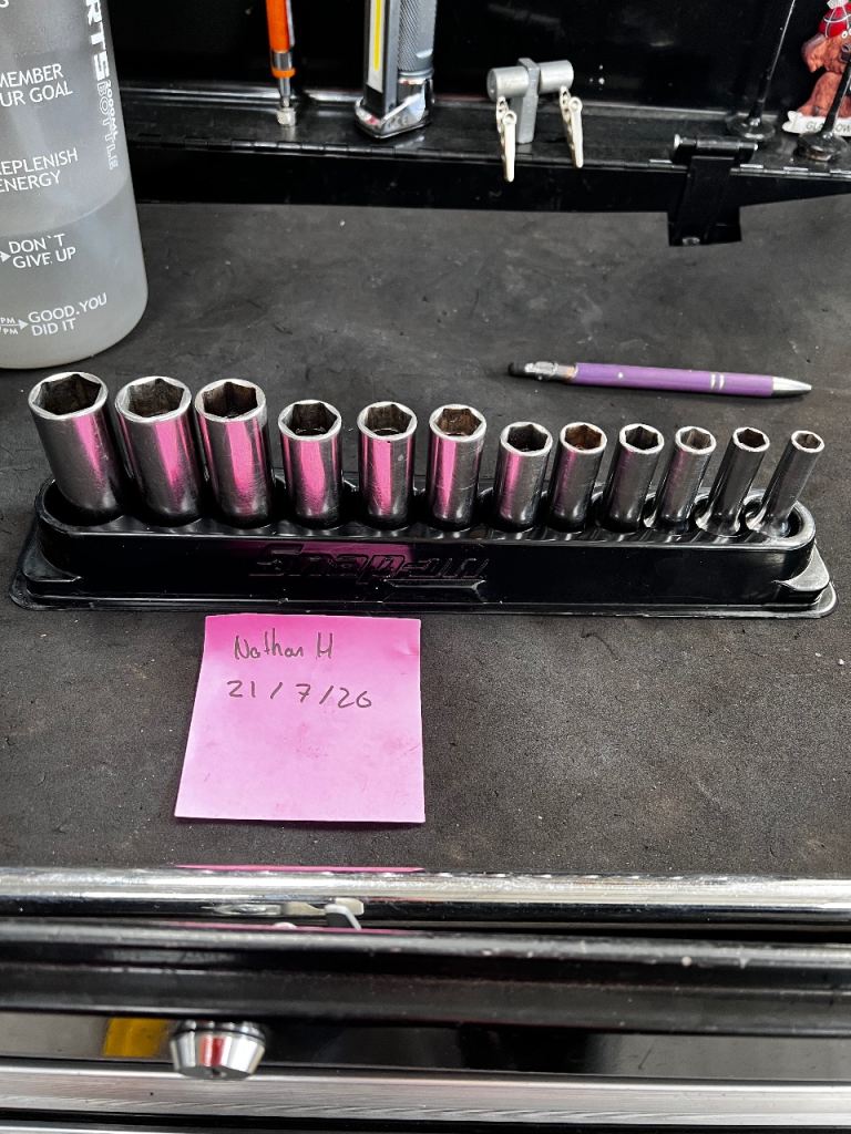 Snap-on 12 pc 3/8" Drive Deep Socket Set (8-19 mm)