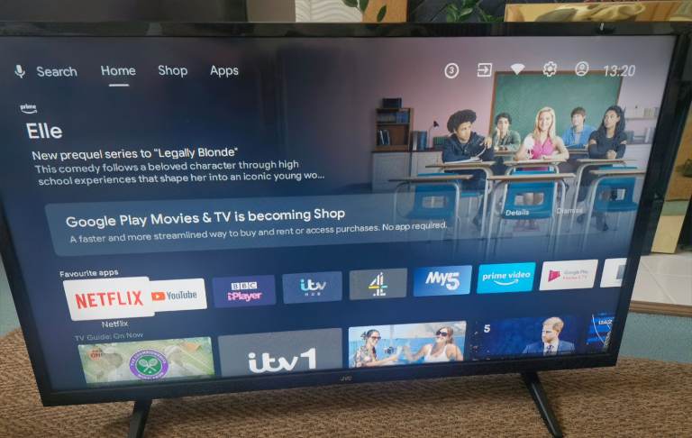 Smart TV with Apps – Good Condition, Black