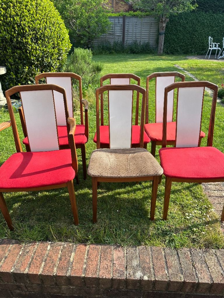 G plan solid dining chairs