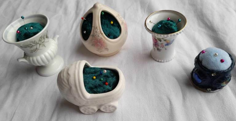 image for 5 Hand crafted pin cushions £2 each.
