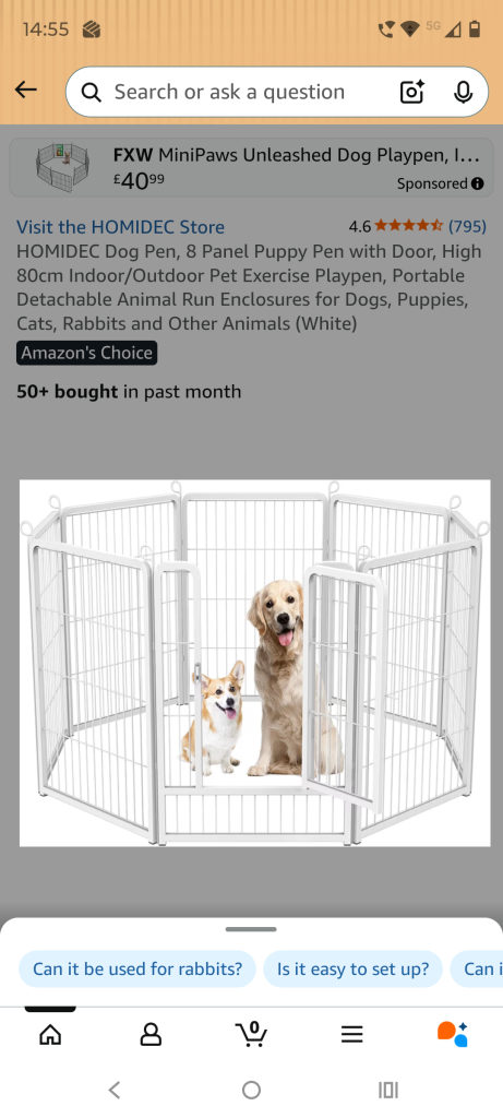 Dog pet pen 