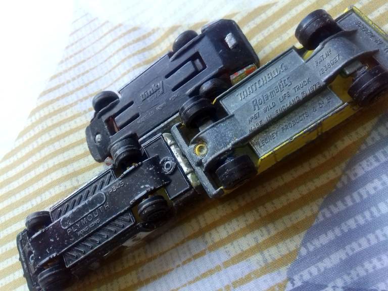 3 vintage very collectable 1970s metal toy cars 