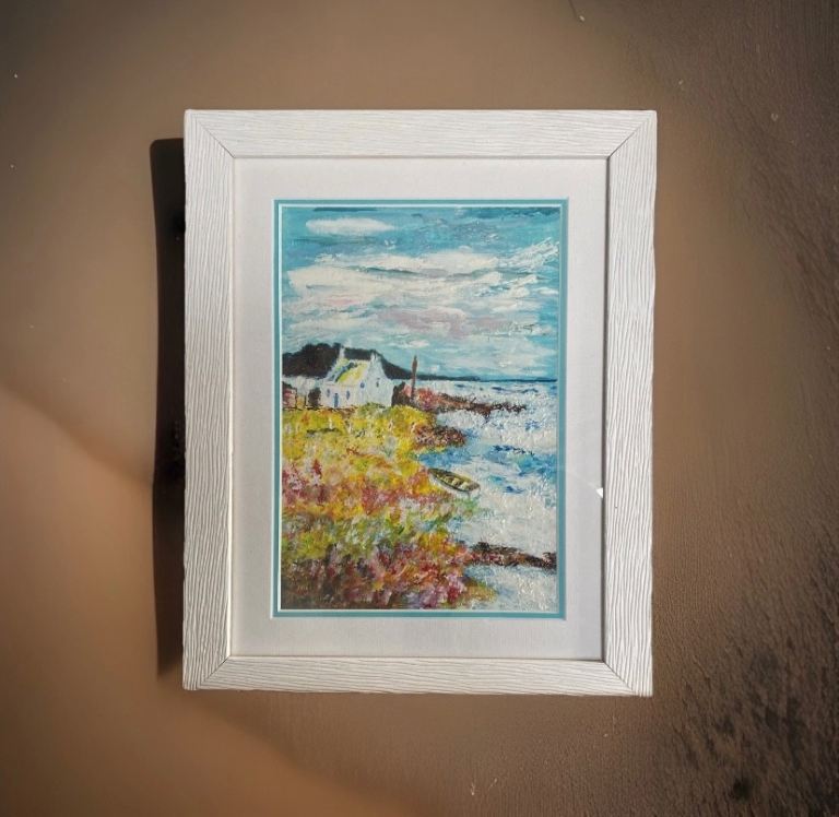 Original acrylic painting of Uist Landscape