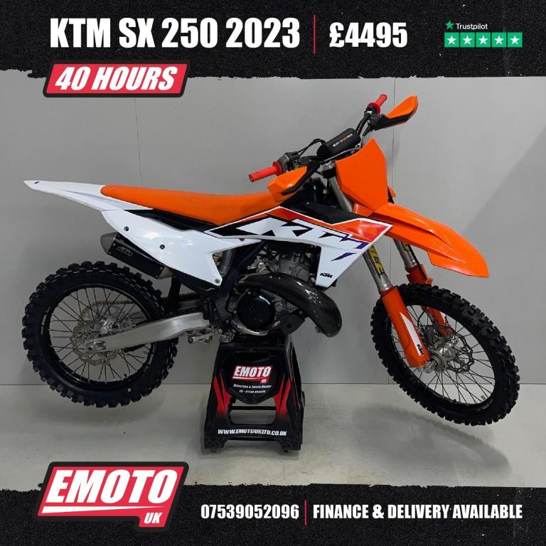 KTM SX 250 2023 Motocross Bike 250cc 40 Hours @EmotoUK - Finance Available