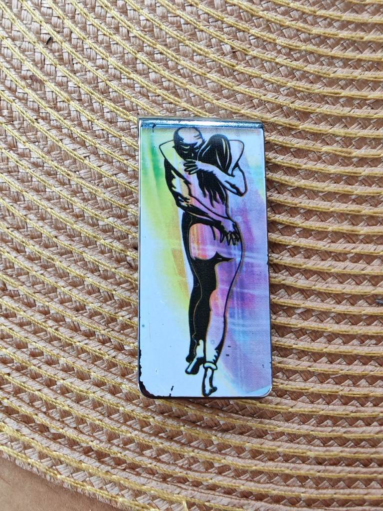 Money Clip with Colourful romantic Design